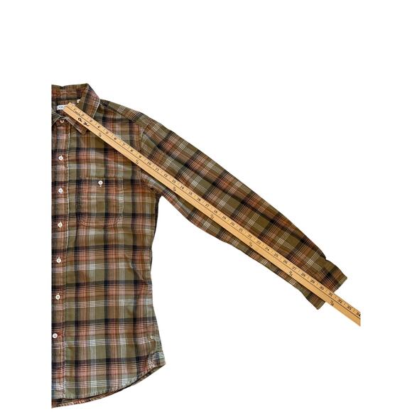 Gustin Men's Green Plaid Button Up Shirt Medium Long Sleeve Casual USA *READ* - Picture 9 of 9